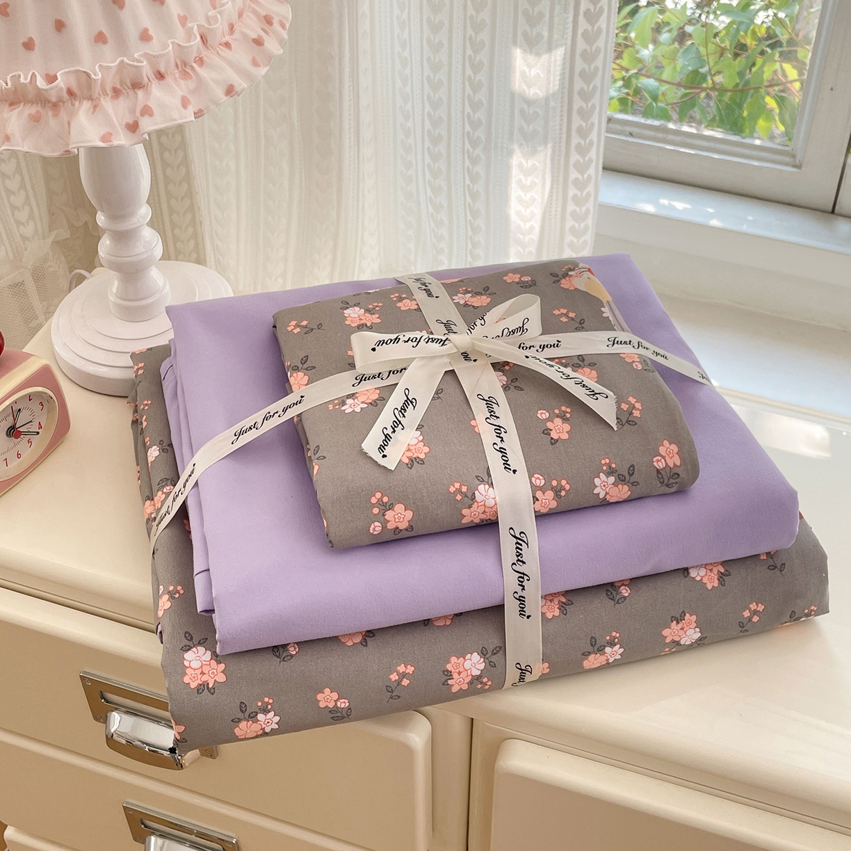 91家纺网 家纺一手货源 找家纺 瑞禾家纺 2026新款古法水洗四件套下载文件包含买家秀 森屿花兔