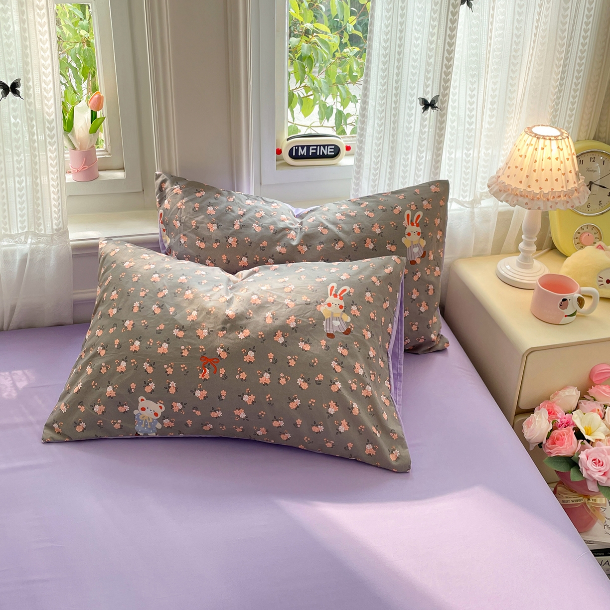 91家纺网 家纺一手货源 找家纺 瑞禾家纺 2026新款古法水洗四件套下载文件包含买家秀 森屿花兔