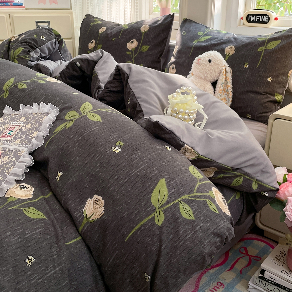 91家纺网 家纺一手货源 找家纺 瑞禾家纺 2026新款古法水洗四件套下载文件包含买家秀 雅致玫瑰