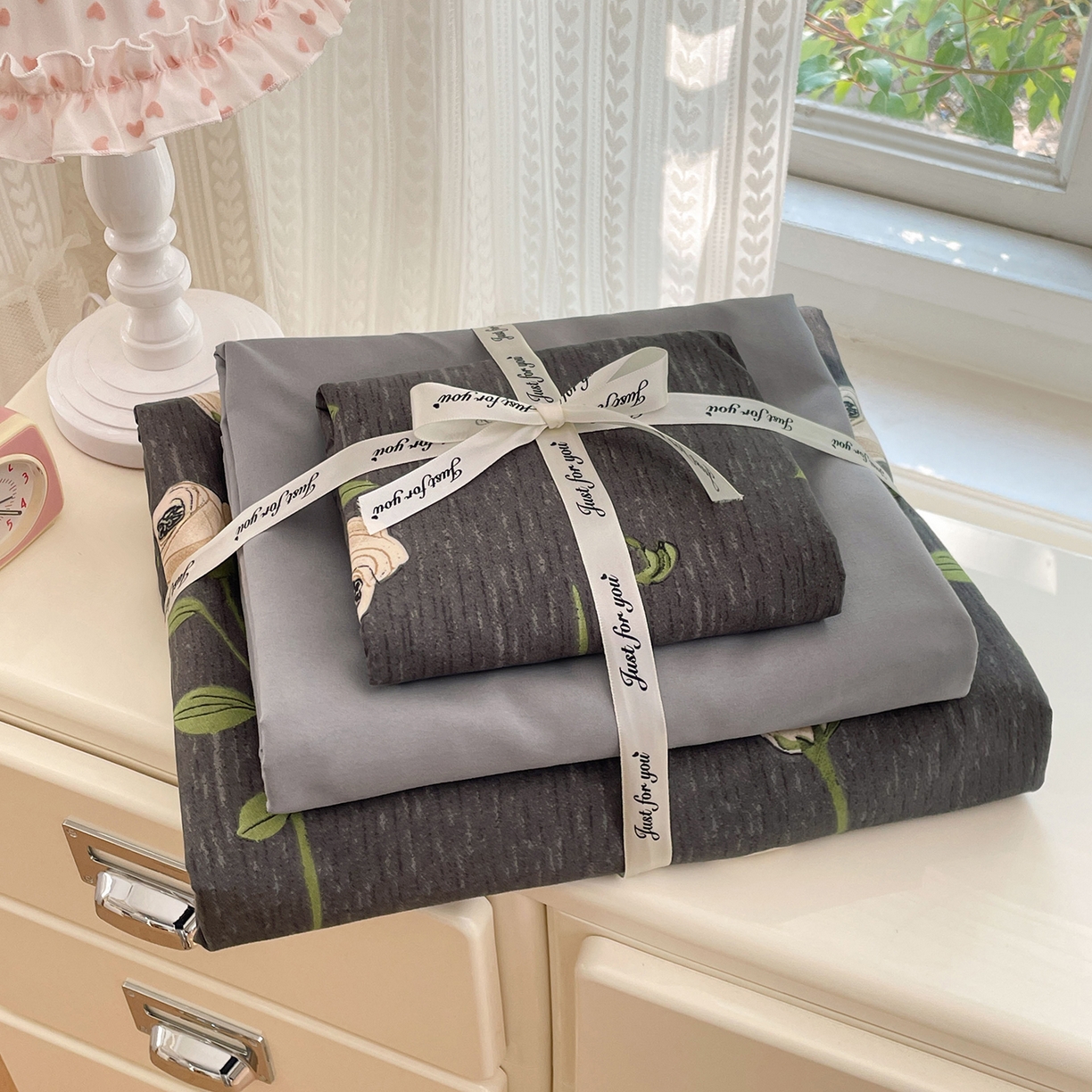 91家纺网 家纺一手货源 找家纺 瑞禾家纺 2026新款古法水洗四件套下载文件包含买家秀 雅致玫瑰