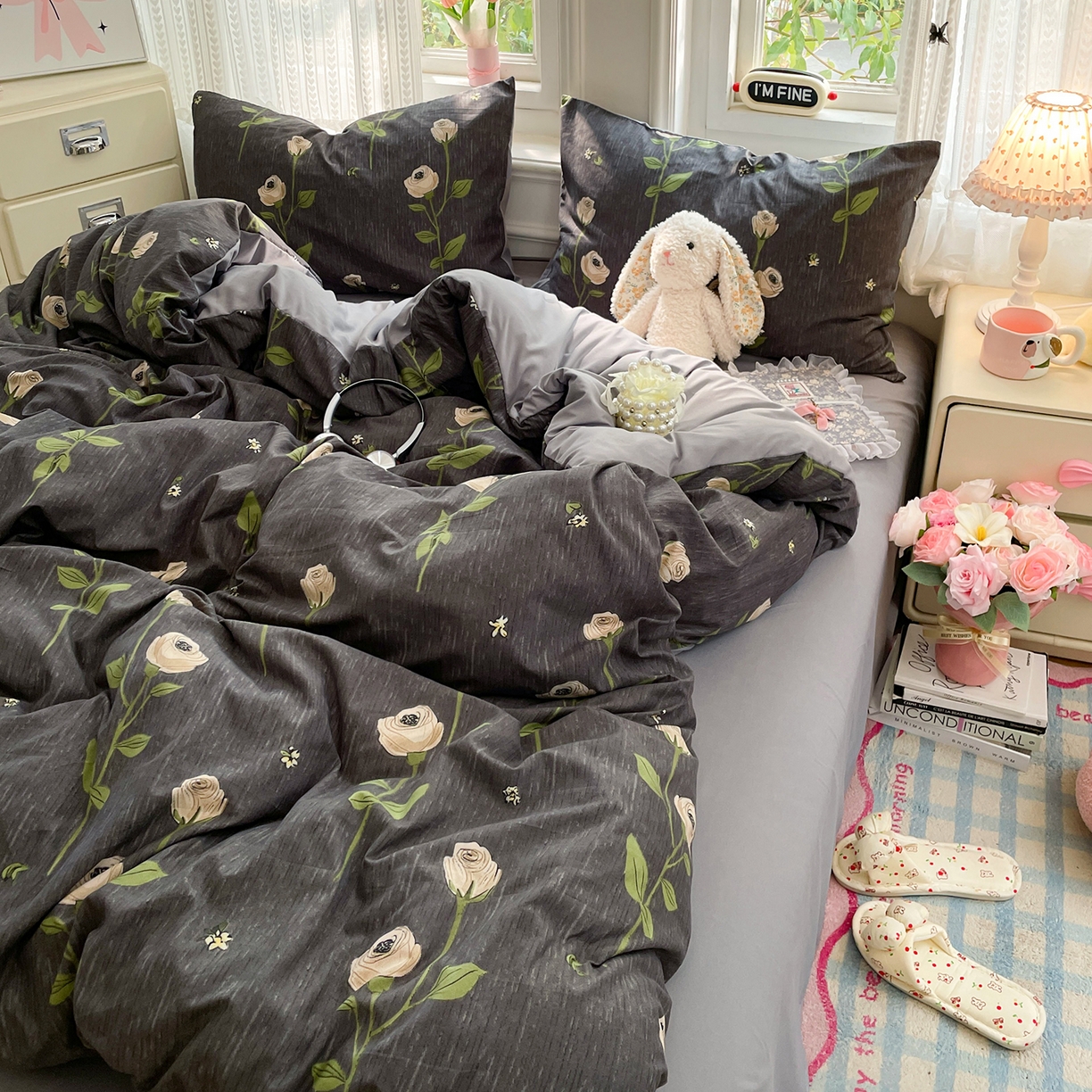 91家纺网 家纺一手货源 找家纺 瑞禾家纺 2026新款古法水洗四件套下载文件包含买家秀 雅致玫瑰