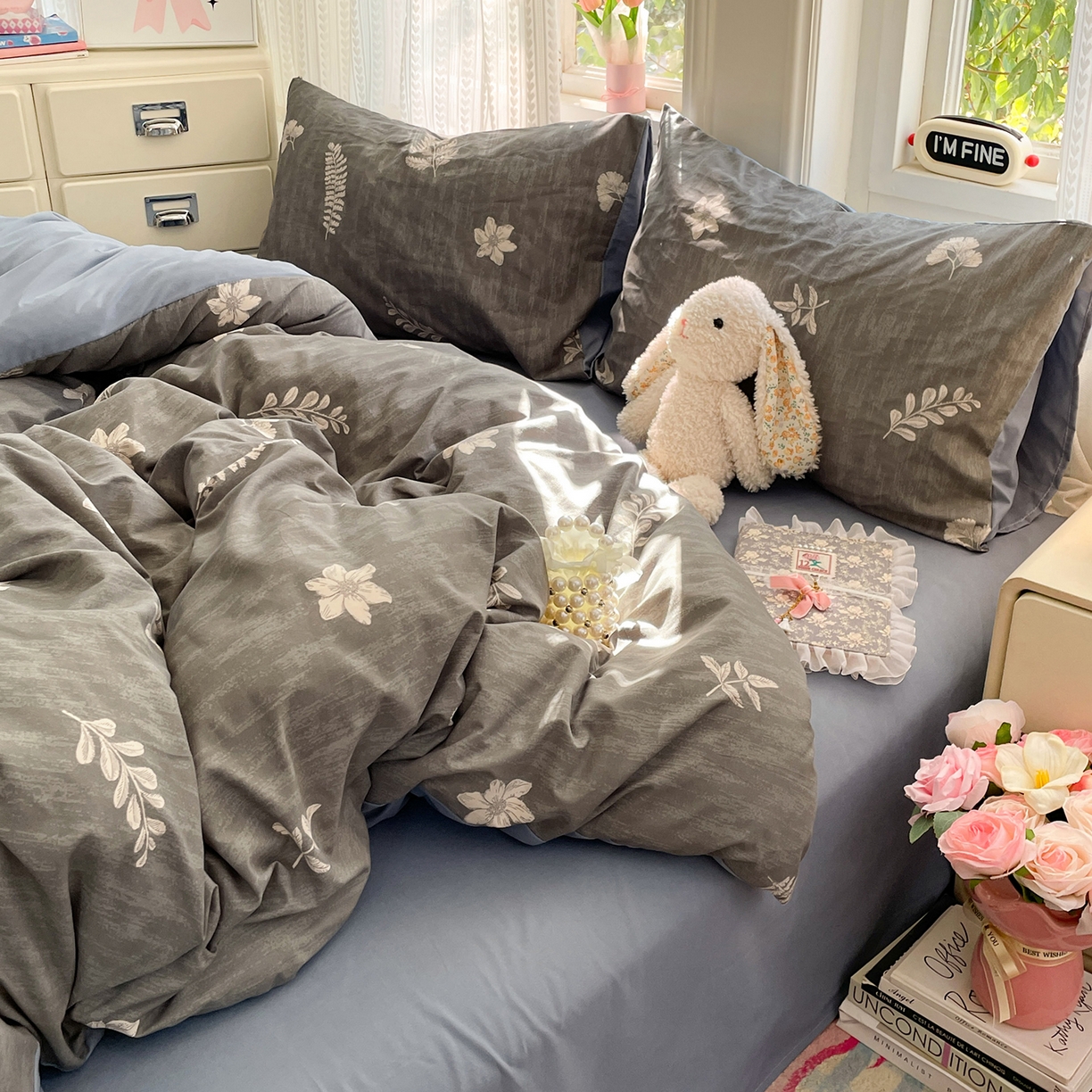 瑞禾家纺 2026新款古法水洗四件套下载文件包含买家秀 叶影斑驳