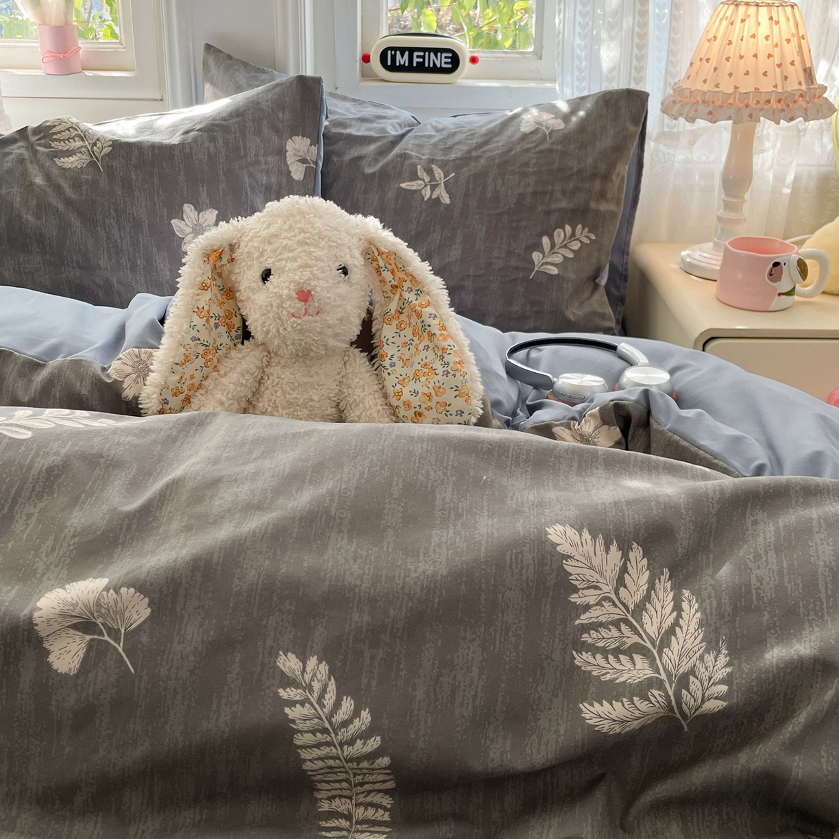 91家纺网 家纺一手货源 找家纺 瑞禾家纺 2026新款古法水洗四件套下载文件包含买家秀 叶影斑驳