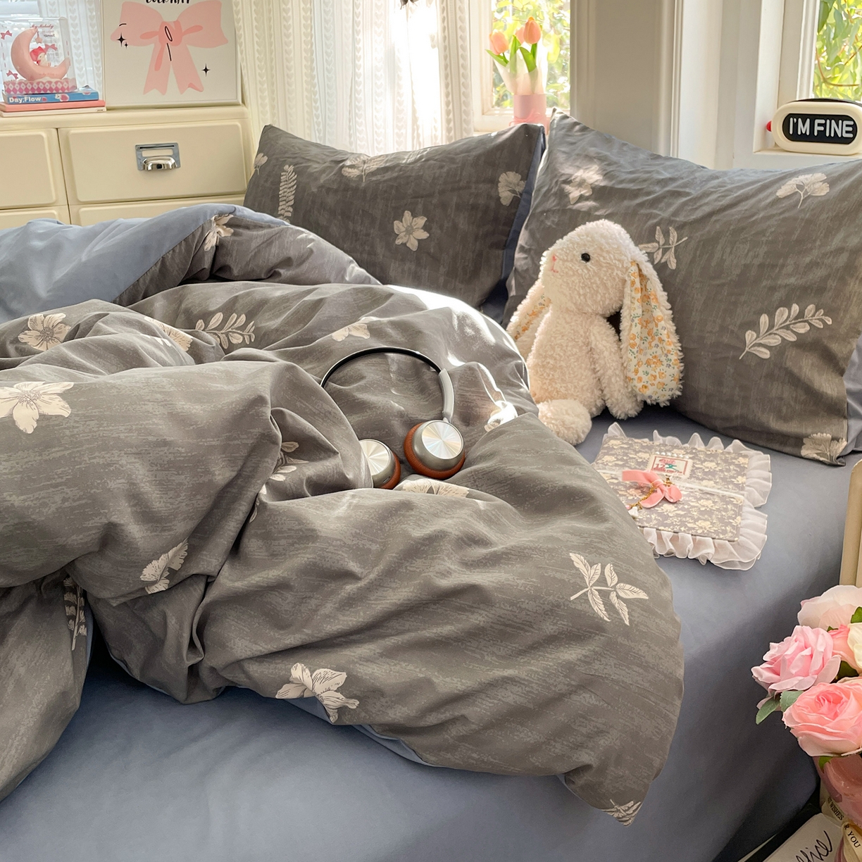 91家纺网 家纺一手货源 找家纺 瑞禾家纺 2026新款古法水洗四件套下载文件包含买家秀 叶影斑驳