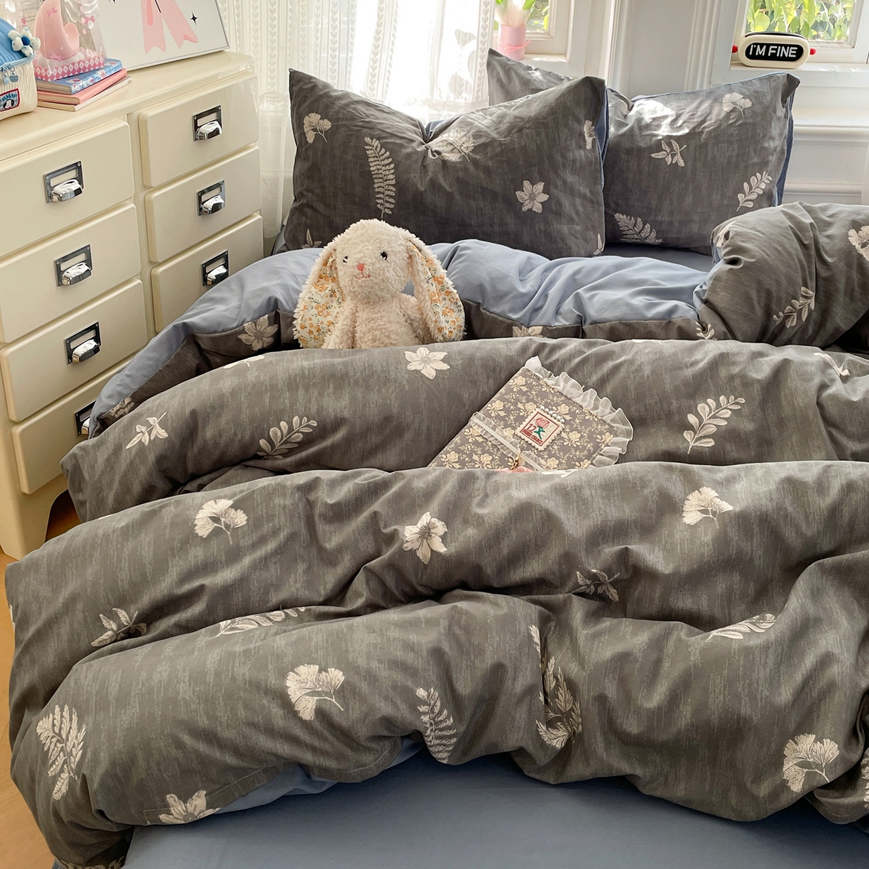 91家纺网 家纺一手货源 找家纺 瑞禾家纺 2026新款古法水洗四件套下载文件包含买家秀 叶影斑驳