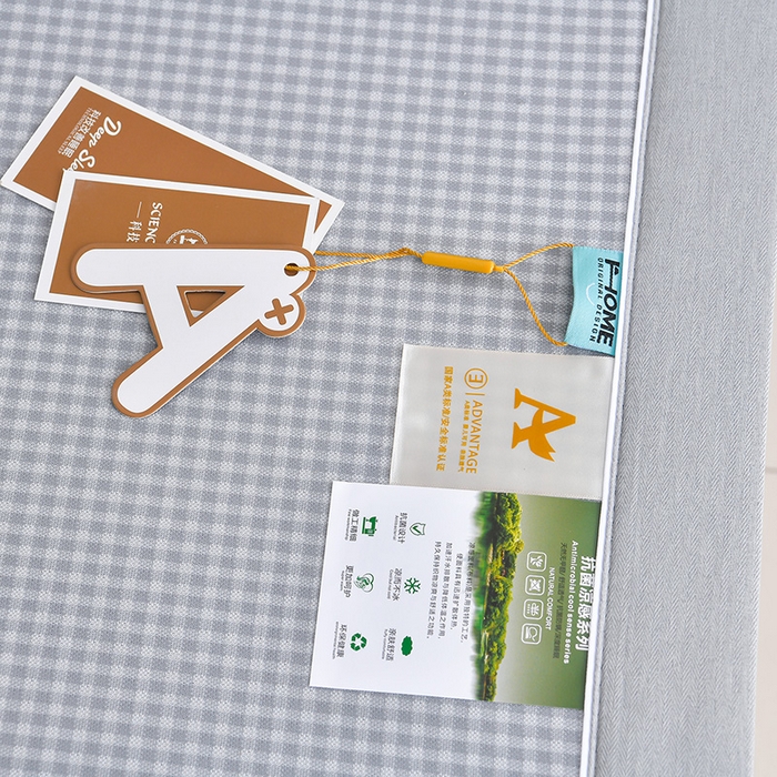 91家纺网 家纺一手货源 找家纺 小牛席业 2026春夏新款【实拍风格】双PE高凉感-小象提花冰丝席系列 灰色