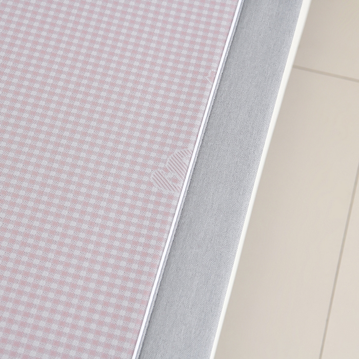 91家纺网 家纺一手货源 找家纺 小牛席业 2026春夏新款【实拍风格】双PE高凉感-小象提花冰丝席系列 粉色