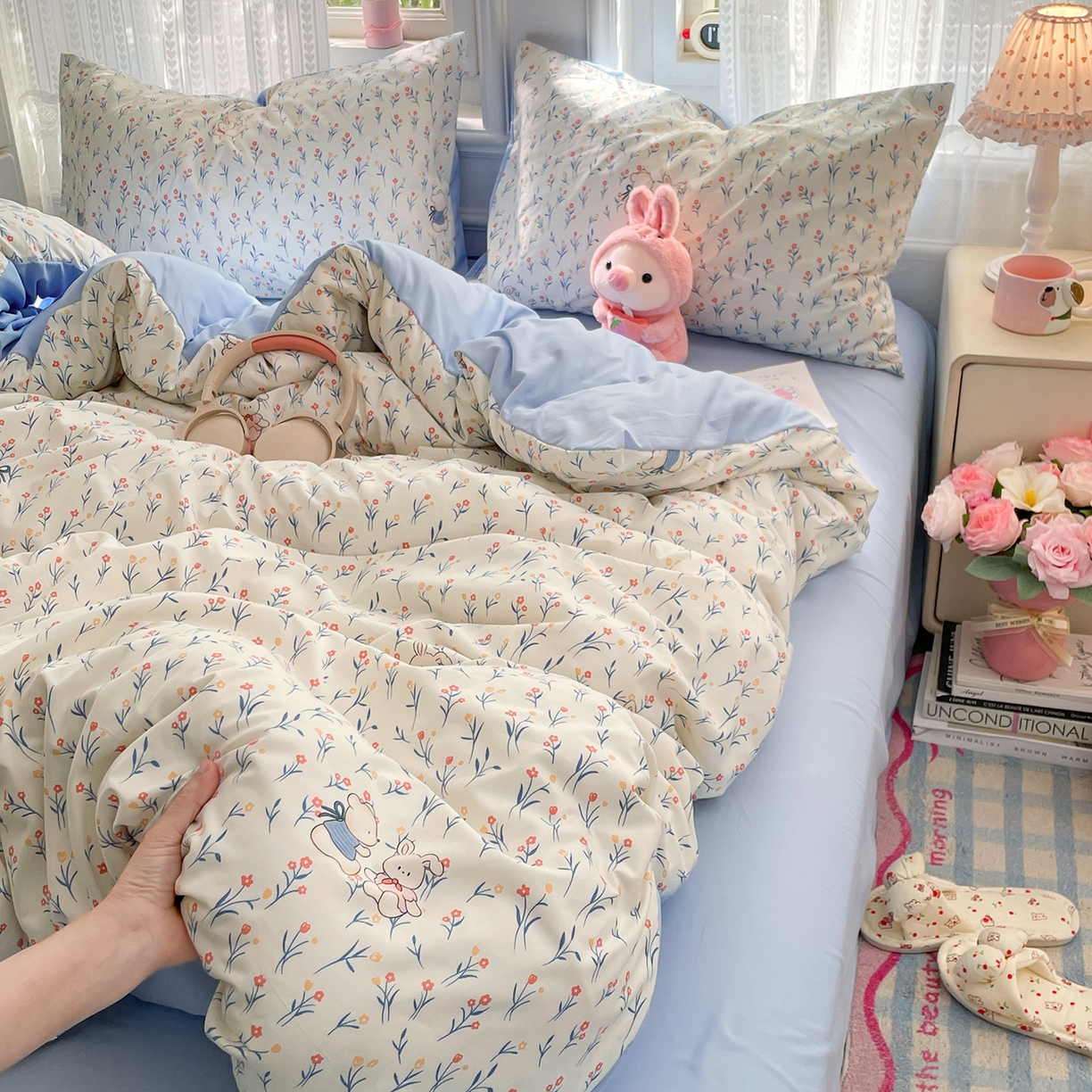 91家纺网 家纺一手货源 找家纺 瑞禾家纺 2026新款古法水洗四件套下载文件包含买家秀 依偎