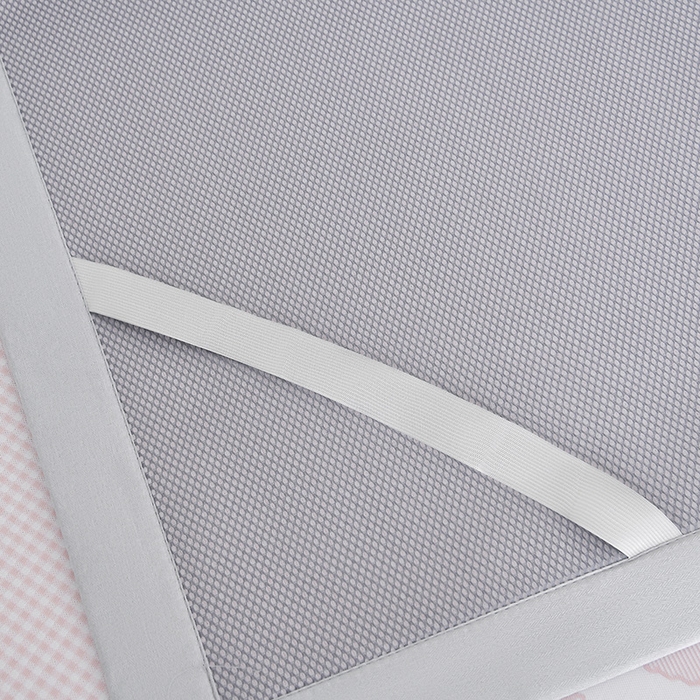 91家纺网 家纺一手货源 找家纺 小牛席业 2026春夏新款【实拍风格】双PE高凉感-小象提花冰丝席系列 粉色