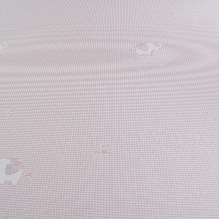 91家纺网 家纺一手货源 找家纺 小牛席业 2026春夏新款【实拍风格】双PE高凉感-小象提花冰丝席系列 粉色