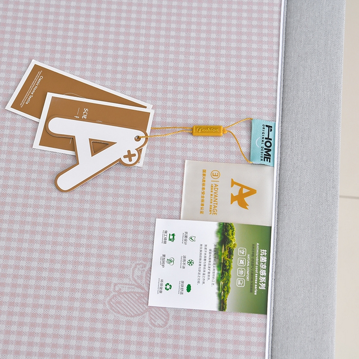 91家纺网 家纺一手货源 找家纺 小牛席业 2026春夏新款【实拍风格】双PE高凉感-小象提花冰丝席系列 粉色