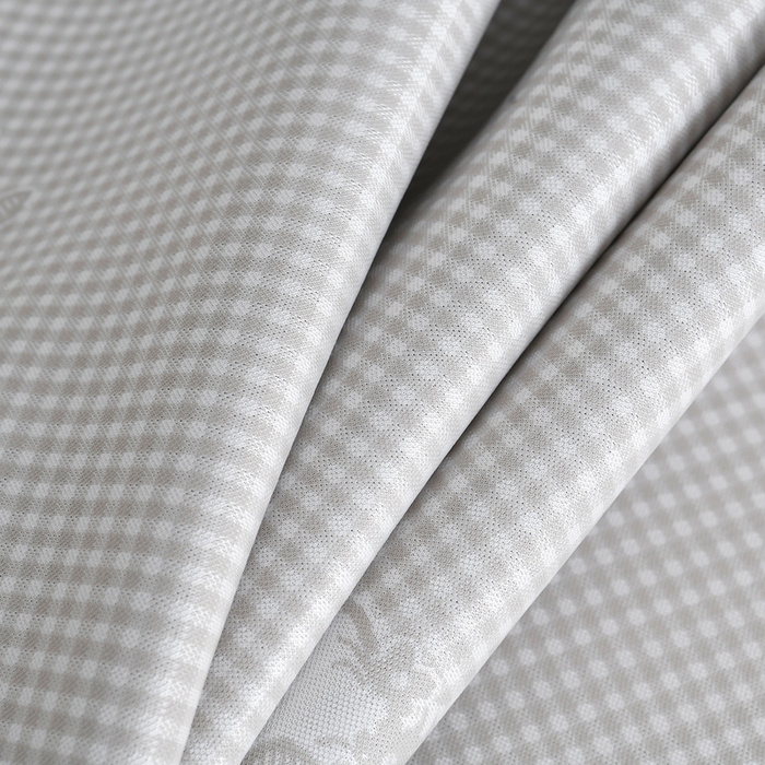 91家纺网 家纺一手货源 找家纺 小牛席业 2026春夏新款【实拍风格】双PE高凉感-小象提花冰丝席系列 香槟