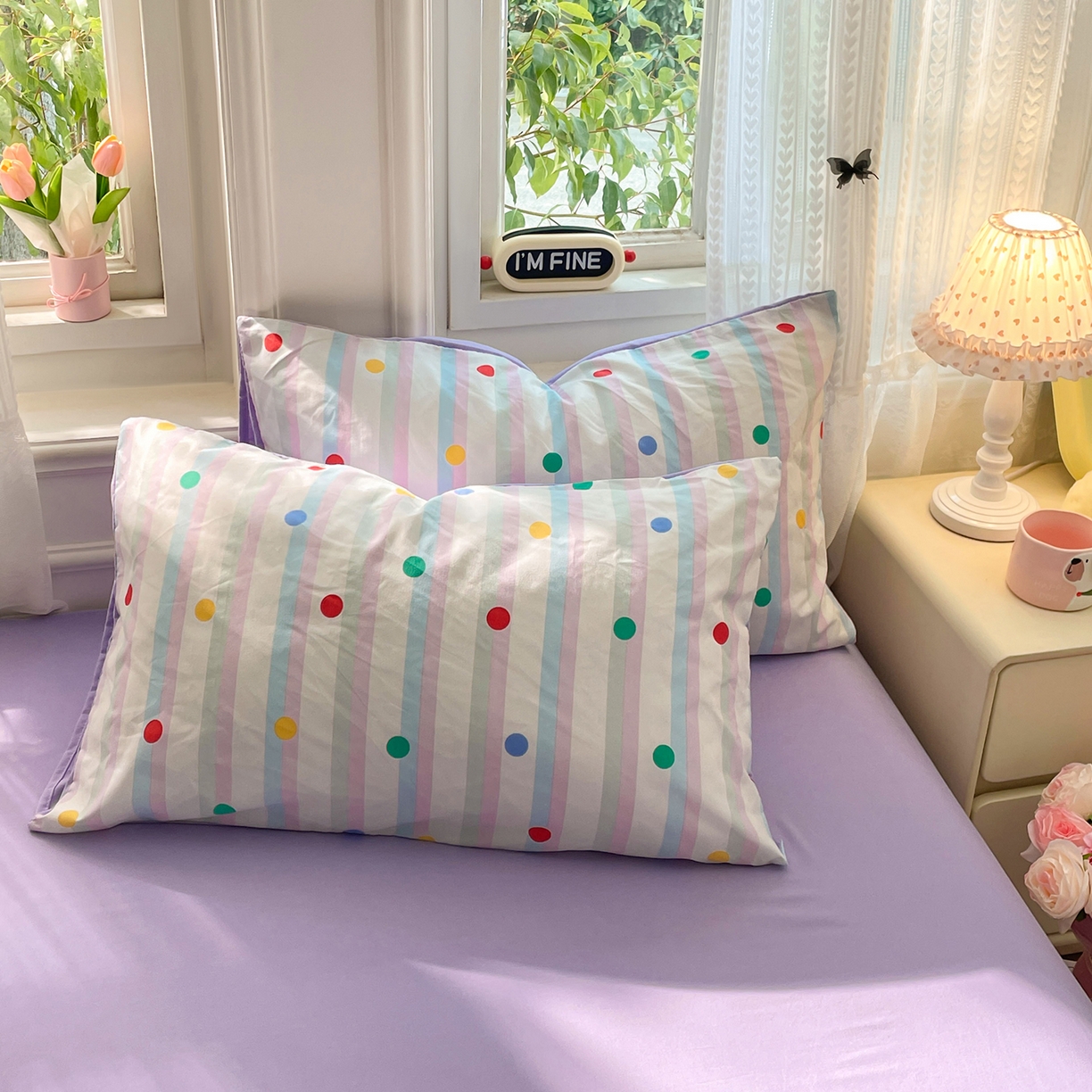 91家纺网 家纺一手货源 找家纺 瑞禾家纺 2026新款古法水洗四件套下载文件包含买家秀 圆点趣味