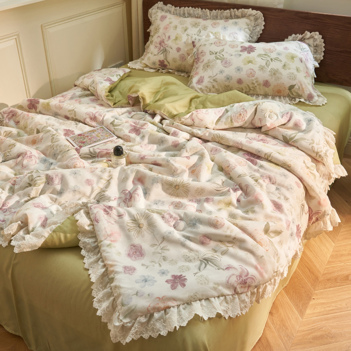 91家纺网 家纺一手货源 找家纺 （总）晨曦家纺 2026新款高端纯棉天丝棉麻莱赛尔夏凉被四件套