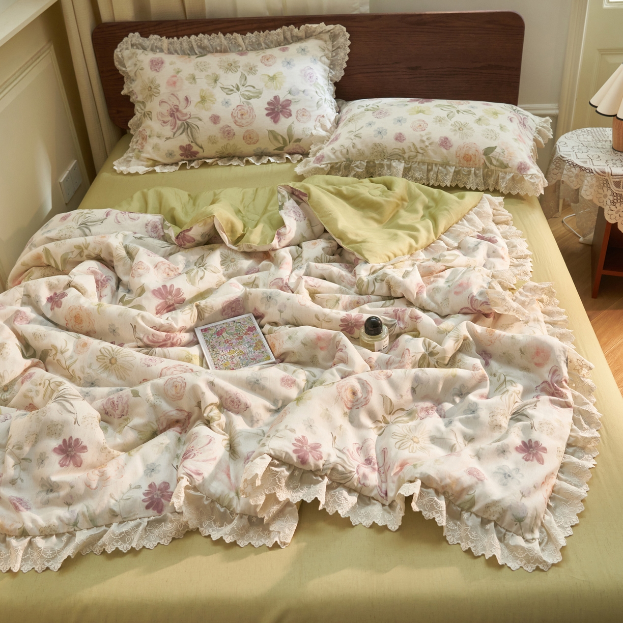 91家纺网 家纺一手货源 找家纺 （总）晨曦家纺 2026新款高端纯棉天丝棉麻莱赛尔夏凉被四件套