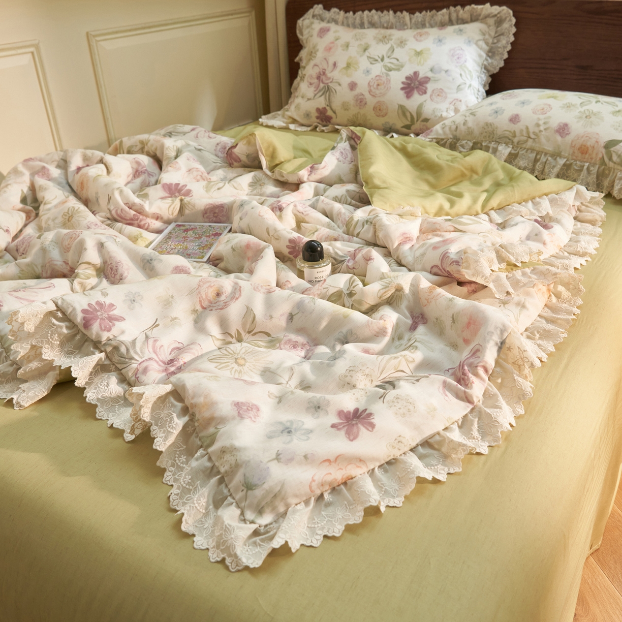 91家纺网 家纺一手货源 找家纺 （总）晨曦家纺 2026新款高端纯棉天丝棉麻莱赛尔夏凉被四件套