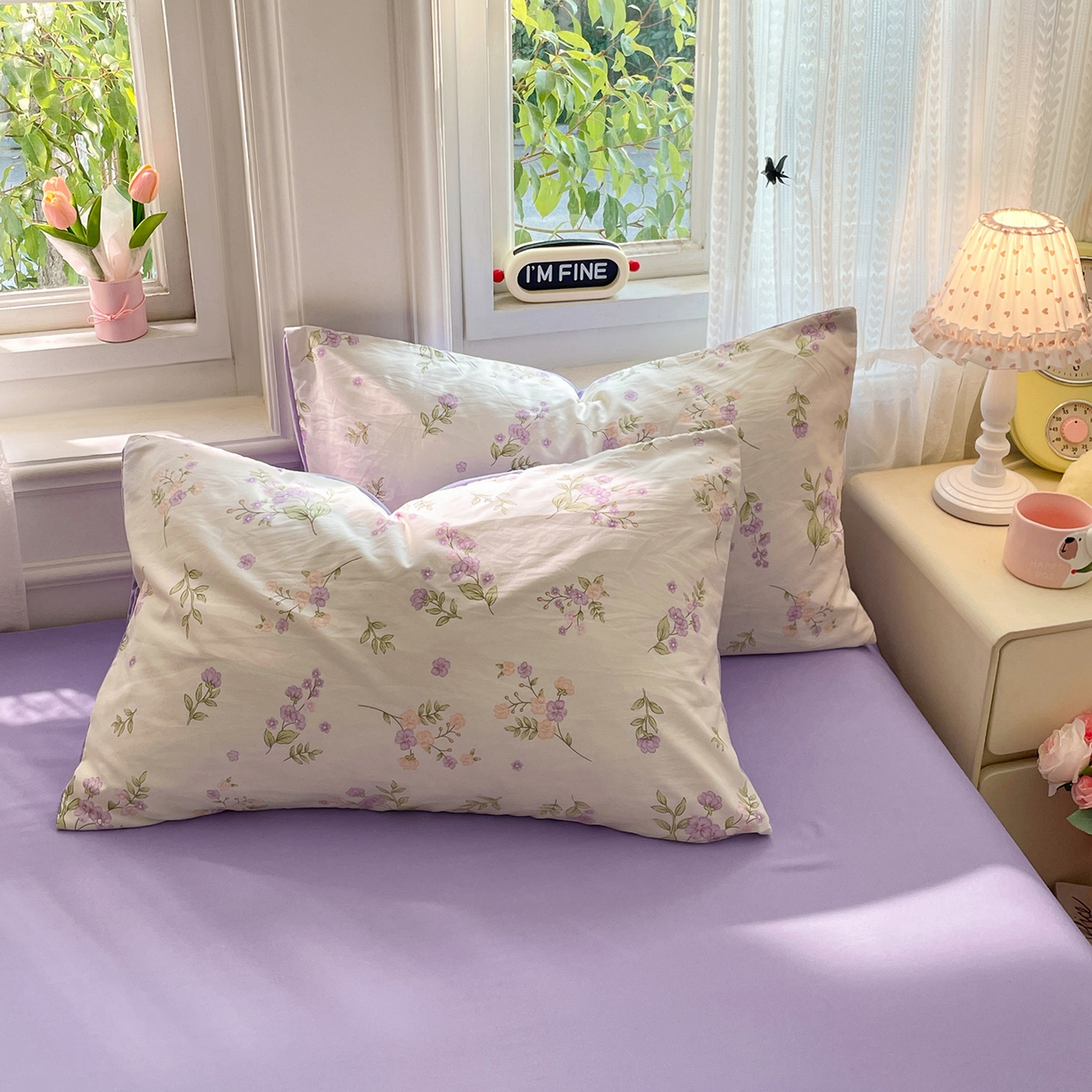 91家纺网 家纺一手货源 找家纺 瑞禾家纺 2026新款古法水洗四件套下载文件包含买家秀 紫雾花町