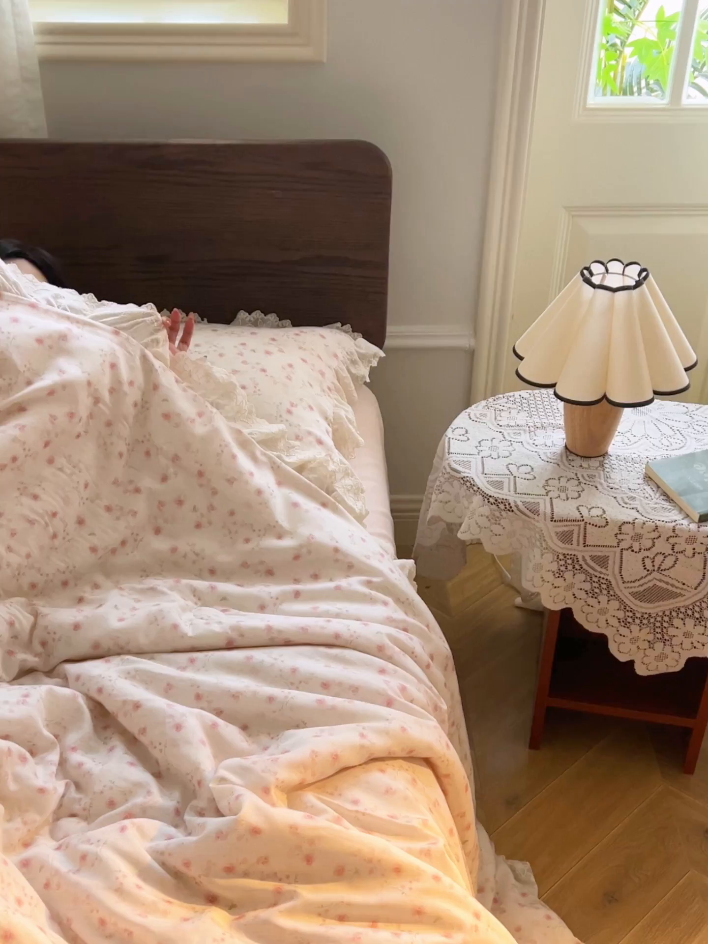 91家纺网 家纺一手货源 找家纺 晨曦家纺 2026新款高端纯棉天丝棉麻莱赛尔夏凉被四件套 粉雾小蔷薇