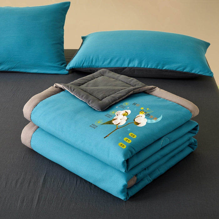 91家纺网 家纺一手货源 找家纺 （总）瑞禾家纺 2026新款水洗棉棉花夏被四件套