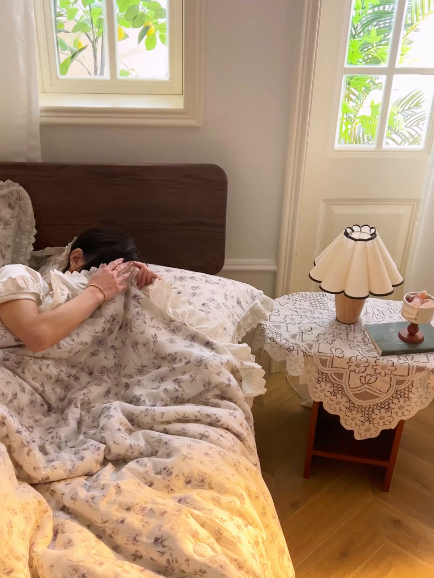 91家纺网 家纺一手货源 找家纺 晨曦家纺 2026新款高端纯棉天丝棉麻莱赛尔夏凉被四件套 紫色花信