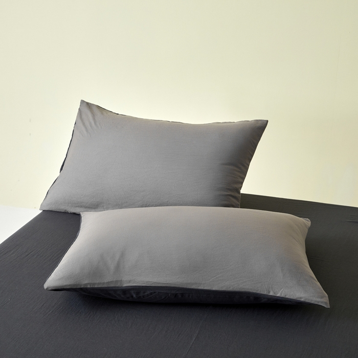 91家纺网 家纺一手货源 找家纺 瑞禾家纺 2026新款水洗棉棉花夏被四件套 浅灰深灰