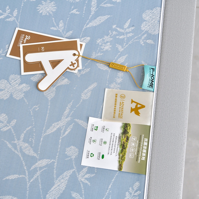 91家纺网 家纺一手货源 找家纺 （总）小牛席业 2026春夏新款PE琉璃叶语提花凉感冰丝席席子