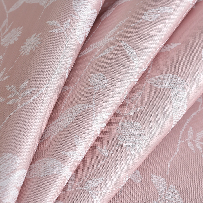 91家纺网 家纺一手货源 找家纺 小牛席业 2026春夏新款PE琉璃叶语提花凉感冰丝席席子 粉色