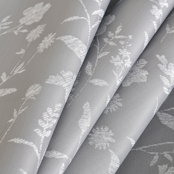 91家纺网 家纺一手货源 找家纺 小牛席业 2026春夏新款PE琉璃叶语提花凉感冰丝席席子 灰色