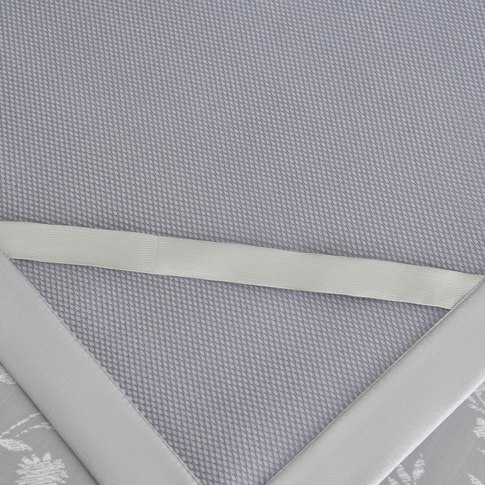 91家纺网 家纺一手货源 找家纺 小牛席业 2026春夏新款PE琉璃叶语提花凉感冰丝席席子 灰色