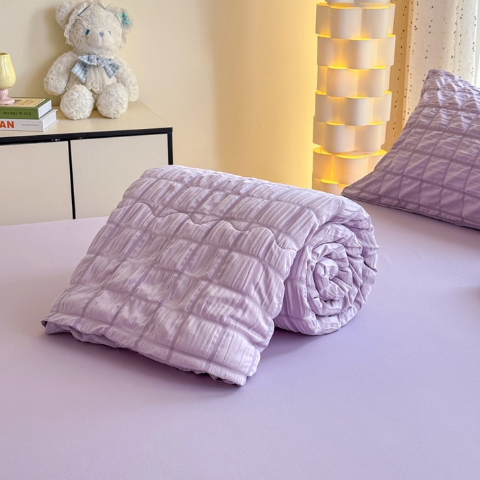 91家纺网 家纺一手货源 找家纺 （总）瑞禾家纺 2026新款泡泡纱夏被空调被夏凉被四件套