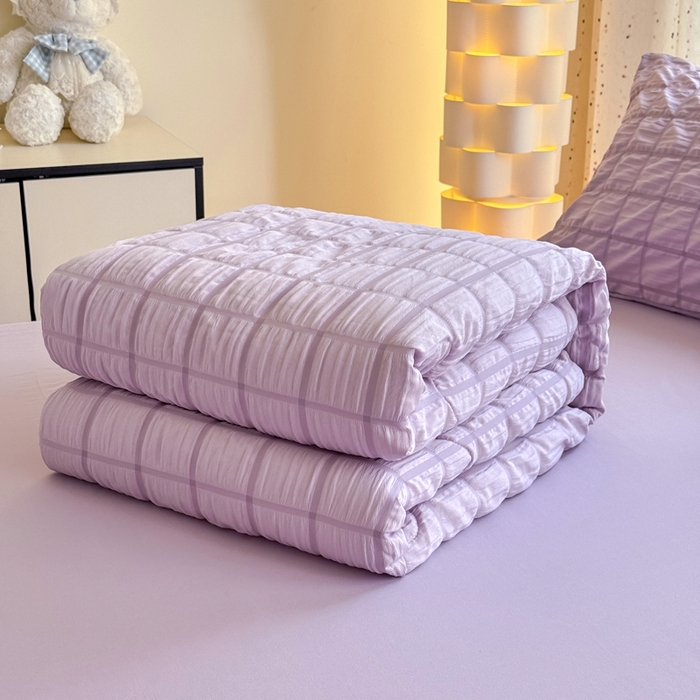 91家纺网 家纺一手货源 找家纺 （总）瑞禾家纺 2026新款泡泡纱夏被空调被夏凉被四件套