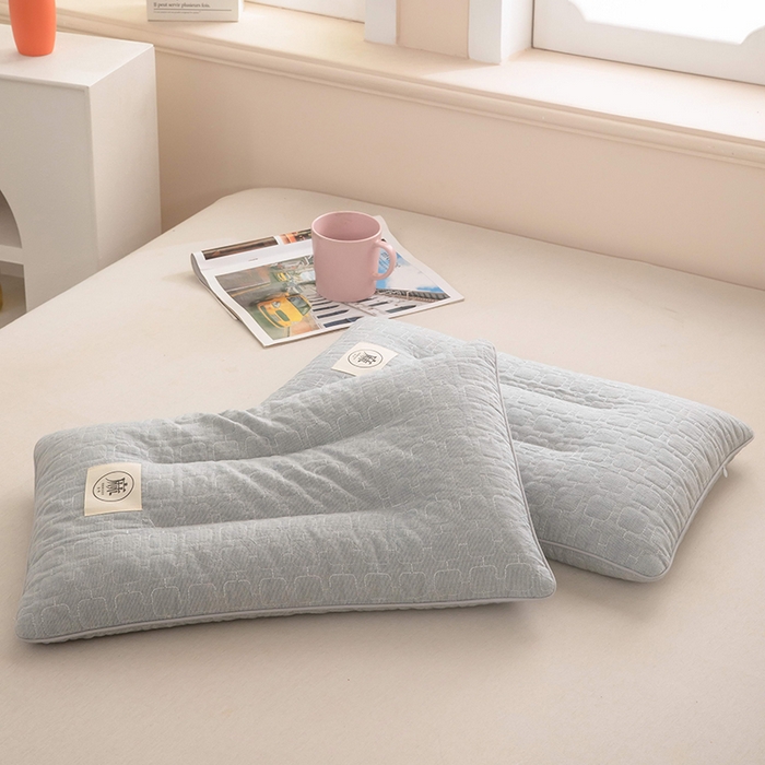 91家纺网 家纺一手货源 找家纺 （总）梦莱家纺 2026新款水洗棉麻荞麦枕枕头枕芯-绣织