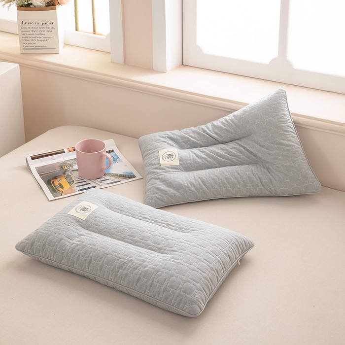 91家纺网 家纺一手货源 找家纺 （总）梦莱家纺 2026新款水洗棉麻荞麦枕枕头枕芯-绣织