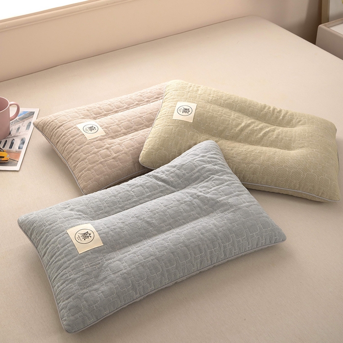 梦莱家纺 2026新款水洗棉麻荞麦枕枕头枕芯-绣织 组合图仅供展示不可下单