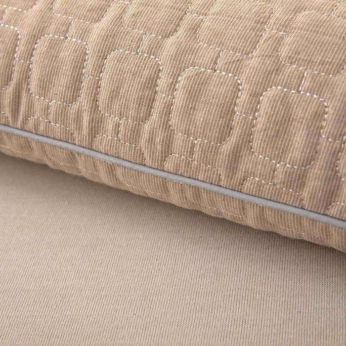 91家纺网 家纺一手货源 找家纺 梦莱家纺 2026新款水洗棉麻荞麦枕枕头枕芯-绣织 绣织-奶咖