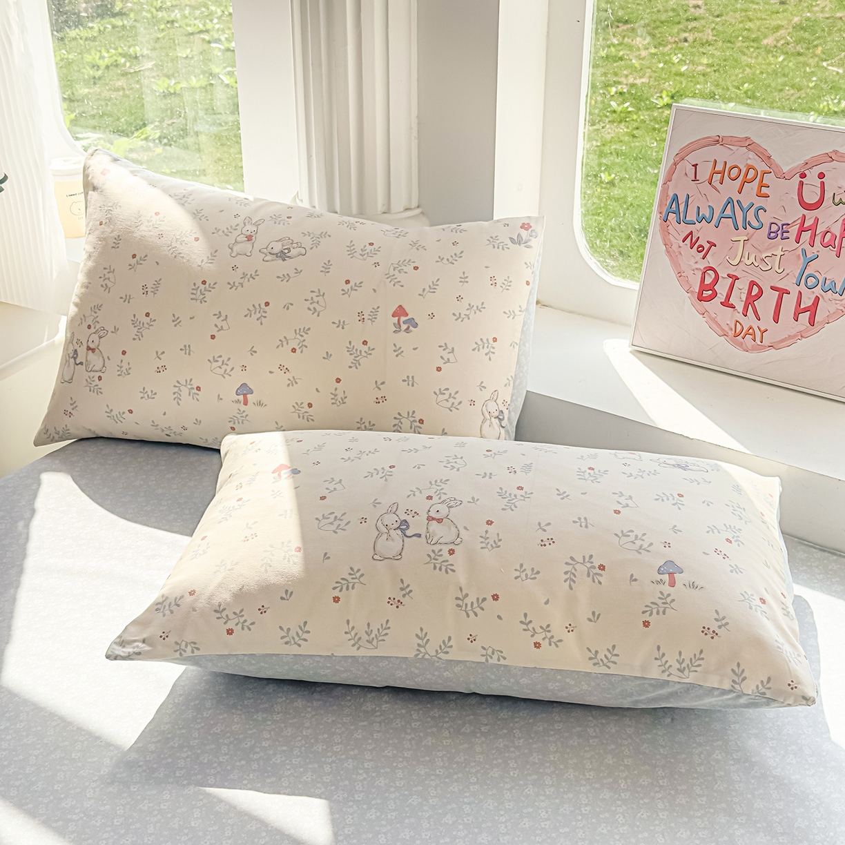 91家纺网 家纺一手货源 找家纺 典冠 2026新款100%里外全棉夏被 夏被四件套 觅时光-兰