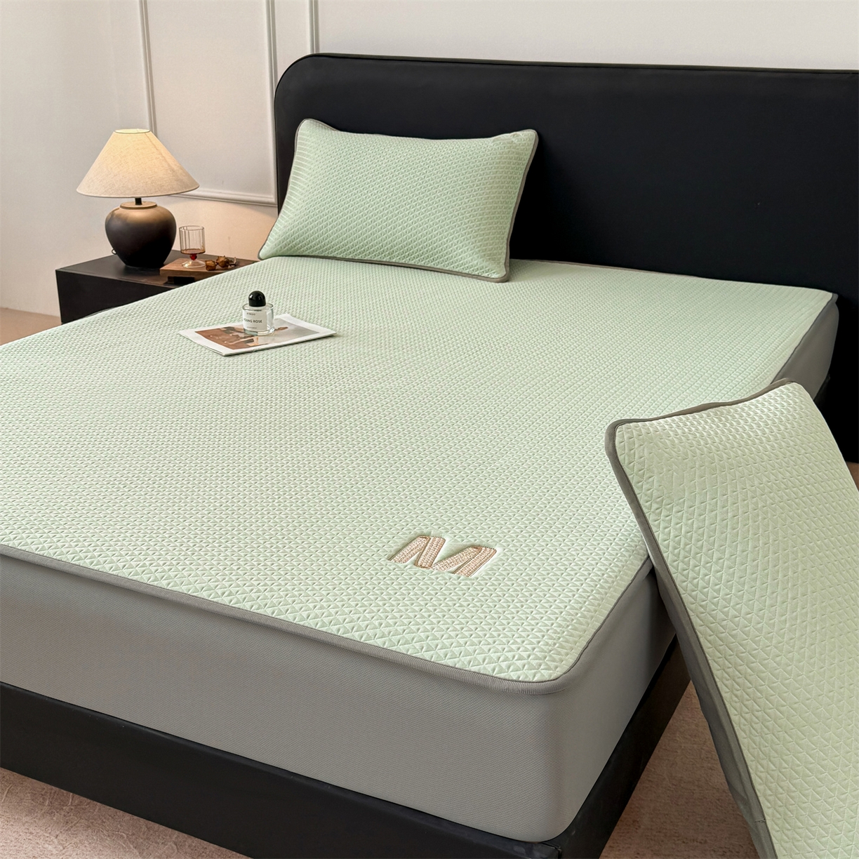 91家纺网 家纺一手货源 找家纺 （总）叠派家纺 2026新款夏季高端竹席pe藤席空调软席可水洗席子凉席-慕尚M纹