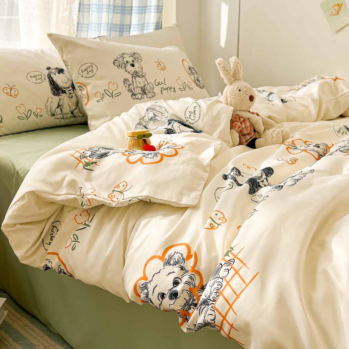 91家纺网 家纺一手货源 找家纺 （总）老K (原美阁） 2026春夏新款夏季冰丝四件套学生宿舍水洗真丝三件套