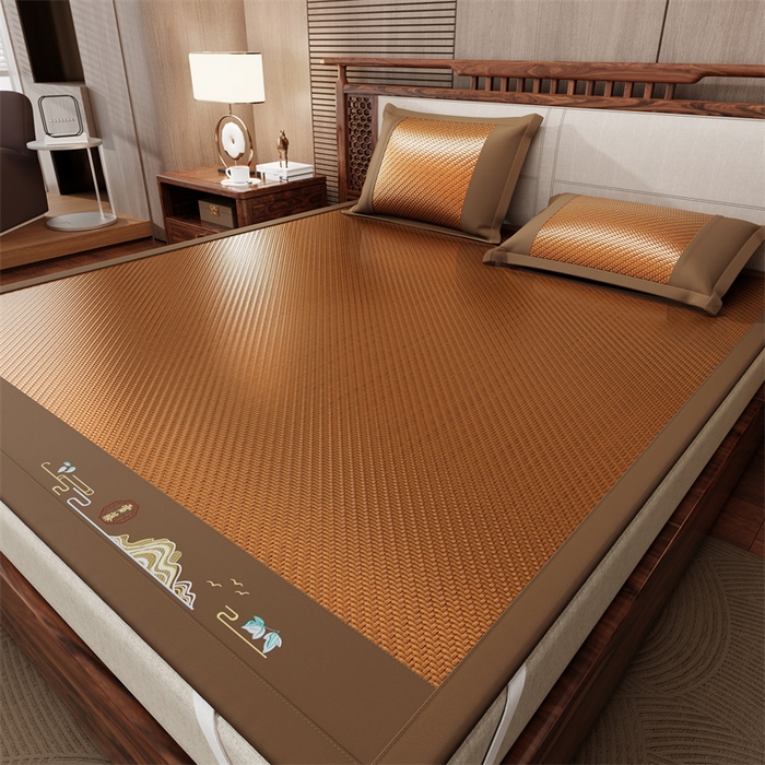 91家纺网 家纺一手货源 找家纺 （总）缦吉 2026新款夏季高端高分子PE雪山藤席凉席款