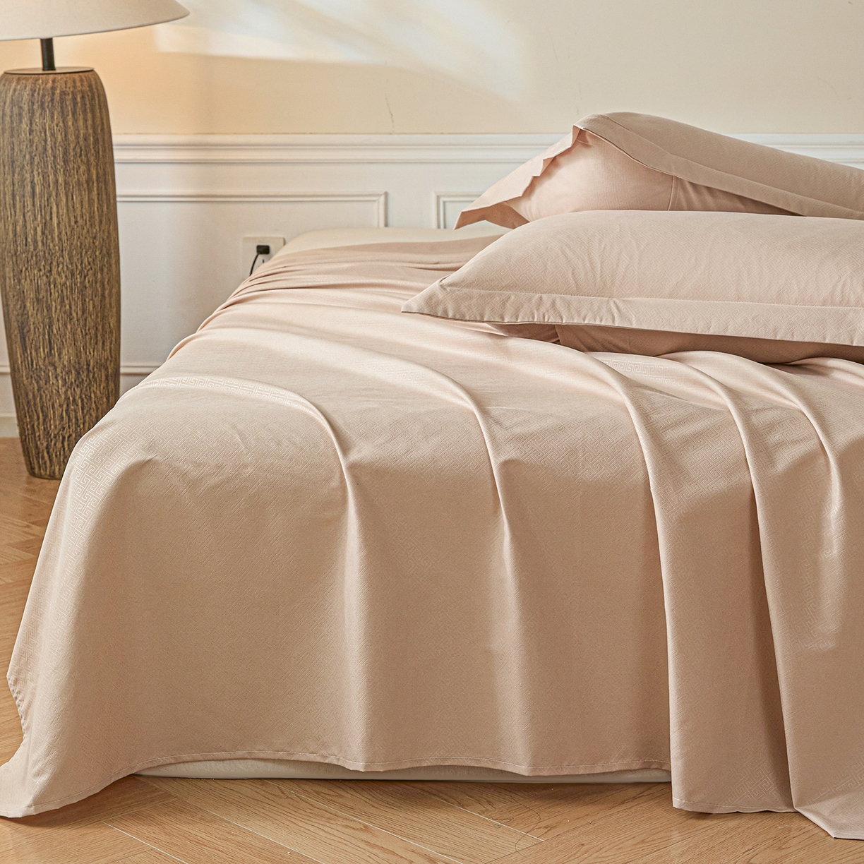 91家纺网 家纺一手货源 找家纺 露梦家纺 2026外贸内销跨境电商亚马逊速卖通磨毛单床单三件套欧美尺寸多多跨境平台TEMU 方格-卡其