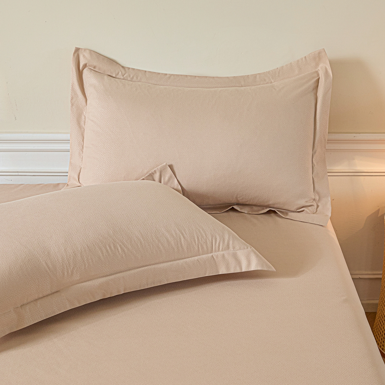 91家纺网 家纺一手货源 找家纺 露梦家纺 2026外贸内销跨境电商亚马逊速卖通磨毛单床单三件套欧美尺寸多多跨境平台TEMU 方格-卡其