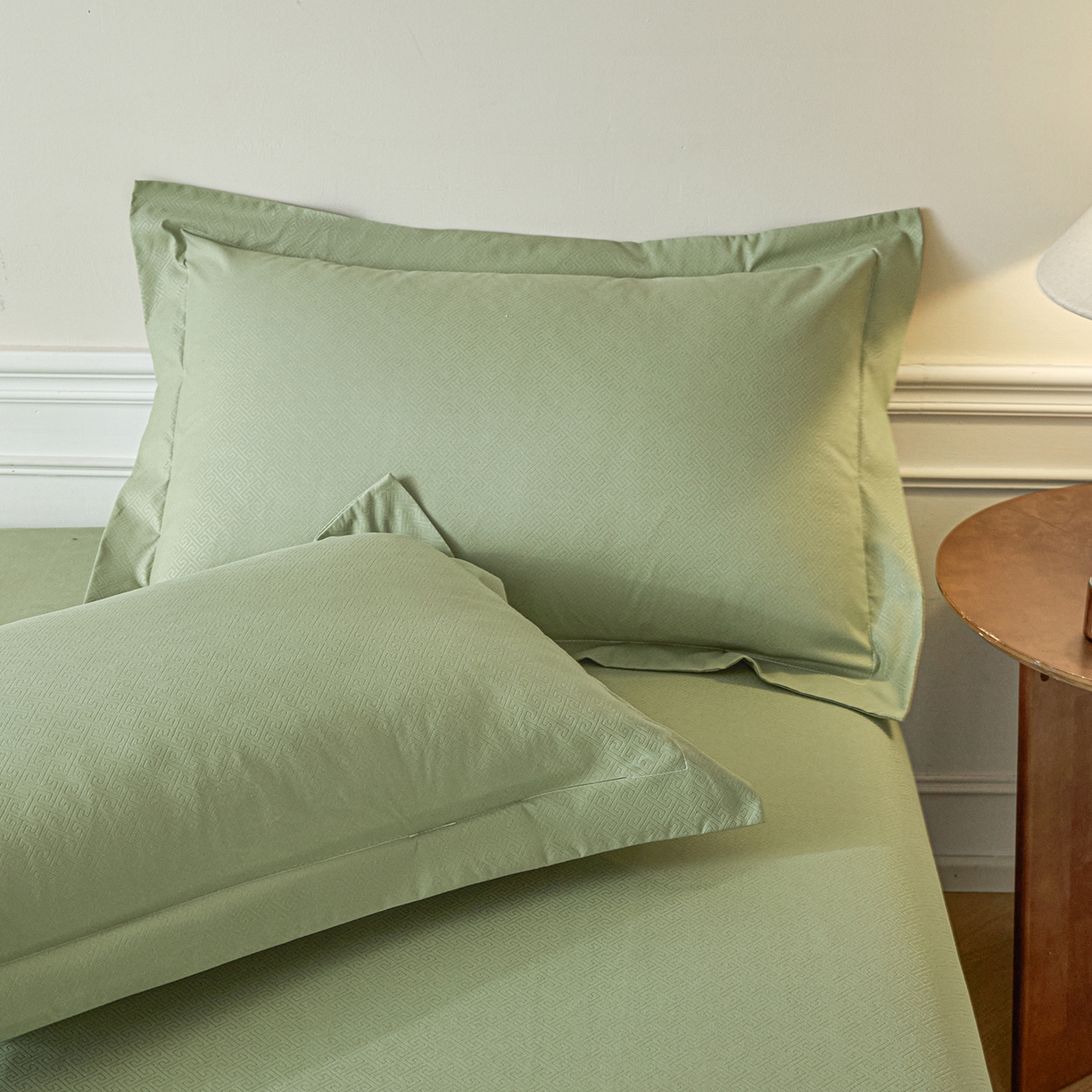 91家纺网 家纺一手货源 找家纺 露梦家纺 2026外贸内销跨境电商亚马逊速卖通磨毛单床单三件套欧美尺寸多多跨境平台TEMU 方格-抹茶