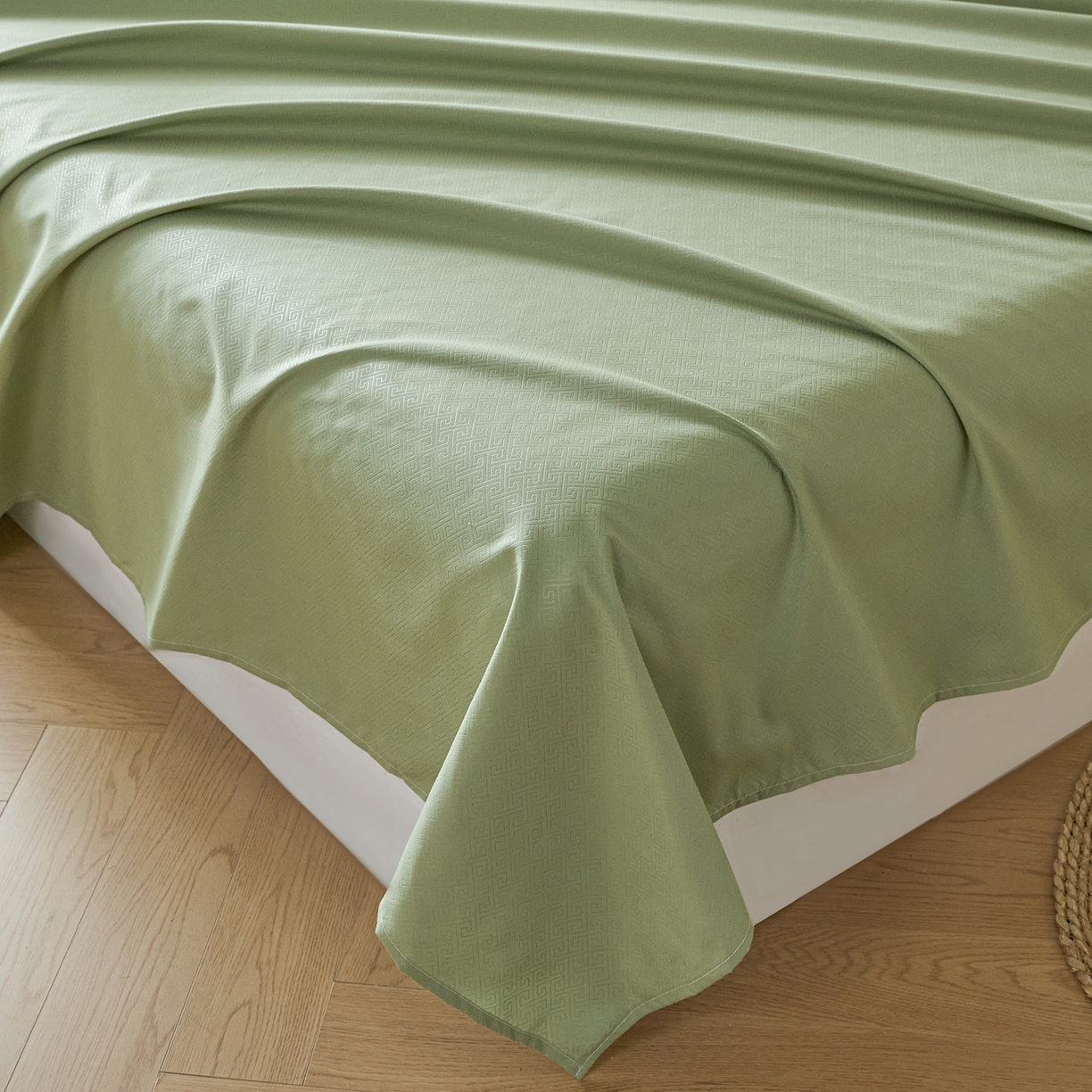 91家纺网 家纺一手货源 找家纺 露梦家纺 2026外贸内销跨境电商亚马逊速卖通磨毛单床单三件套欧美尺寸多多跨境平台TEMU 方格-抹茶