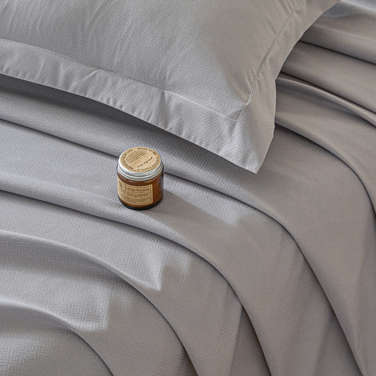 91家纺网 家纺一手货源 找家纺 露梦家纺 2026外贸内销跨境电商亚马逊速卖通磨毛单床单三件套欧美尺寸多多跨境平台TEMU 方格-浅灰