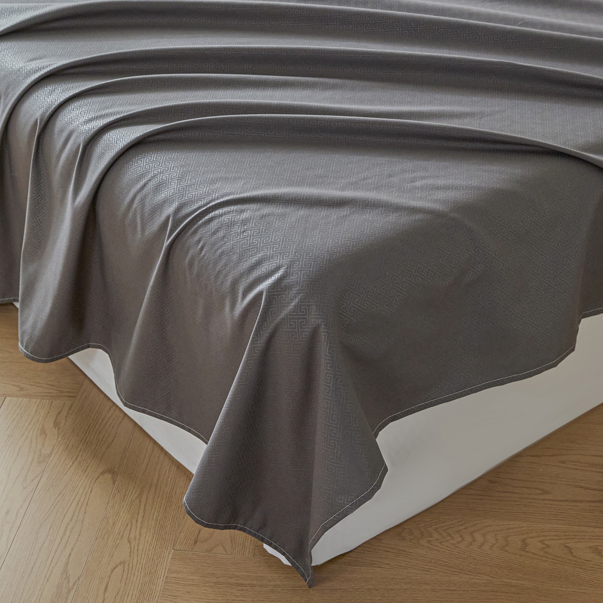 91家纺网 家纺一手货源 找家纺 露梦家纺 2026外贸内销跨境电商亚马逊速卖通磨毛单床单三件套欧美尺寸多多跨境平台TEMU 方格-深灰