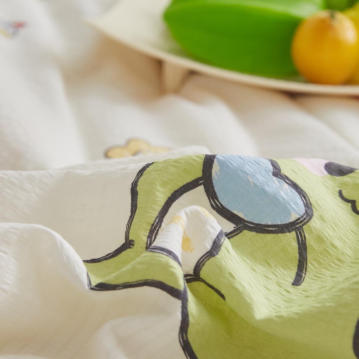 91家纺网 家纺一手货源 找家纺 帕芬鸟家纺 2026春夏新款双层皱皱纱水洗棉大豆夏被夏凉被空调被 恐龙谷