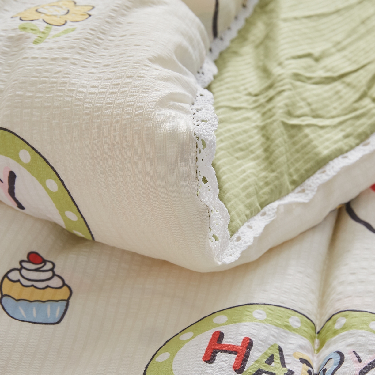 91家纺网 家纺一手货源 找家纺 帕芬鸟家纺 2026春夏新款双层皱皱纱水洗棉大豆夏被夏凉被空调被 恐龙谷