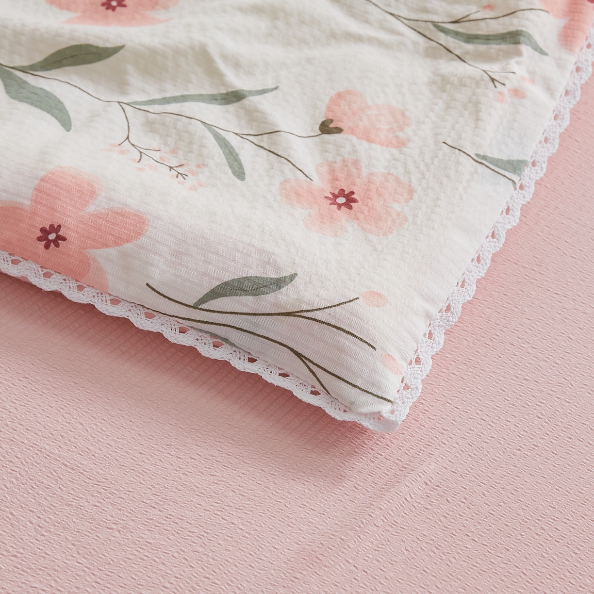 91家纺网 家纺一手货源 找家纺 帕芬鸟家纺 2026春夏新款双层皱皱纱水洗棉大豆夏被夏凉被空调被 小确幸