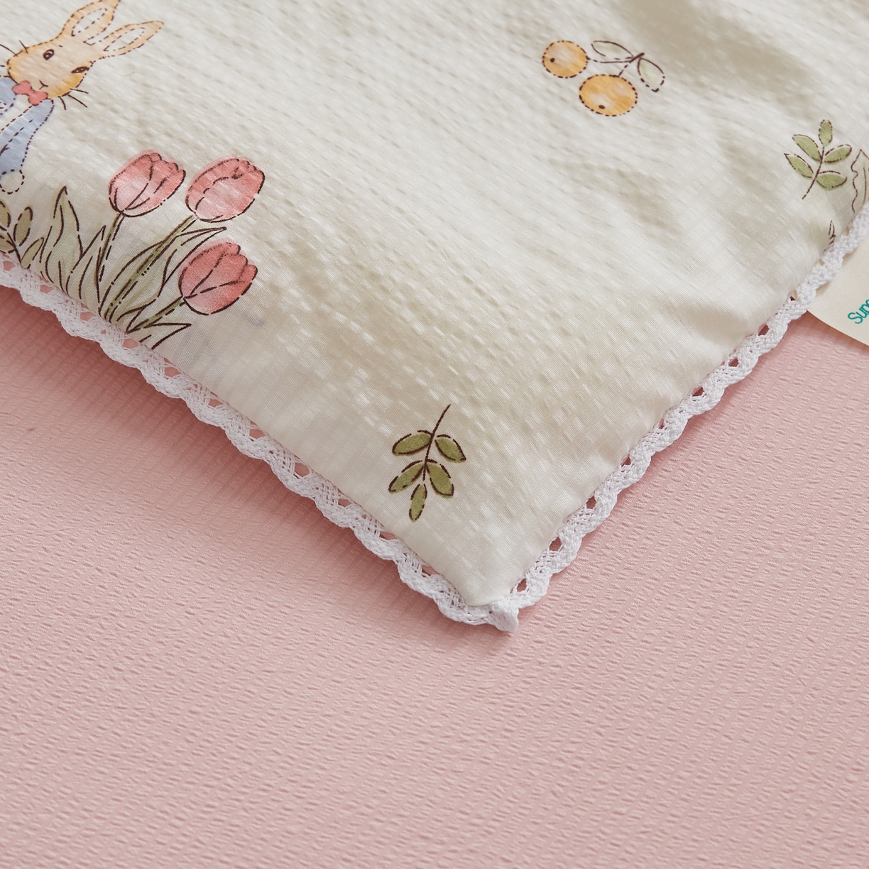 91家纺网 家纺一手货源 找家纺 帕芬鸟家纺 2026春夏新款双层皱皱纱水洗棉大豆夏被夏凉被空调被 森林兔