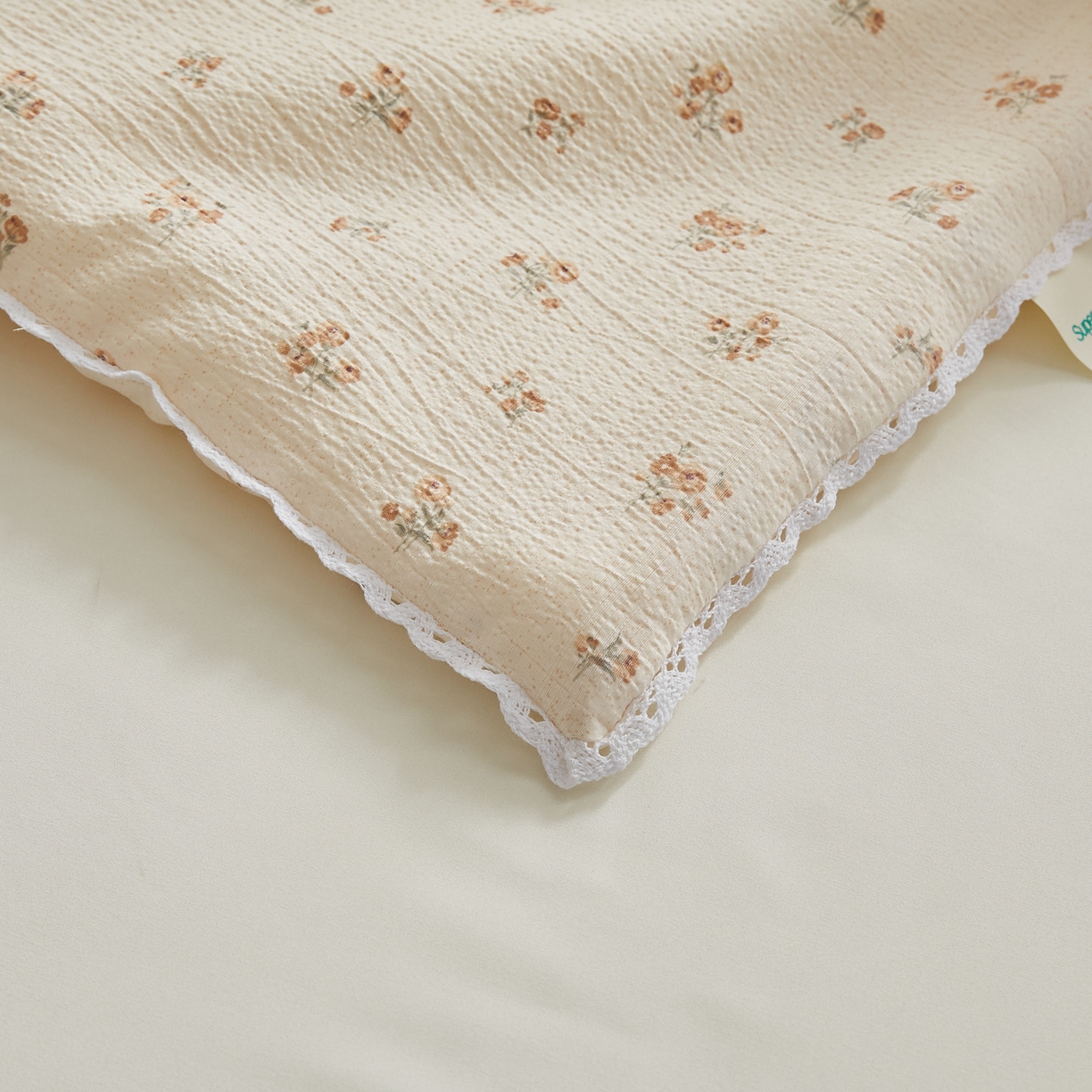 91家纺网 家纺一手货源 找家纺 帕芬鸟家纺 2026春夏新款双层皱皱纱水洗棉大豆夏被夏凉被空调被 花漾